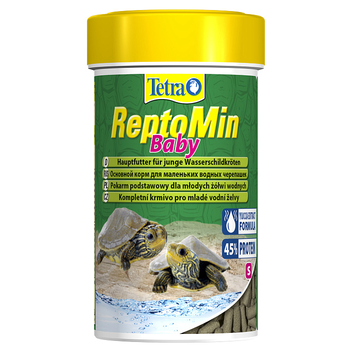 Tetra ReptoMin Baby, корм для молодых водных черепах, палочки