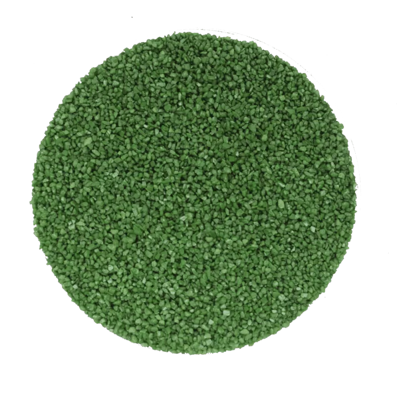  Грунт цветной, зелёный, 1-2мм